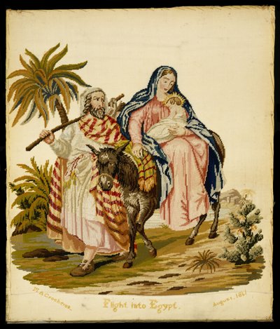 Flight into Egypt by Mary Ann 1812 1888 Crocheron